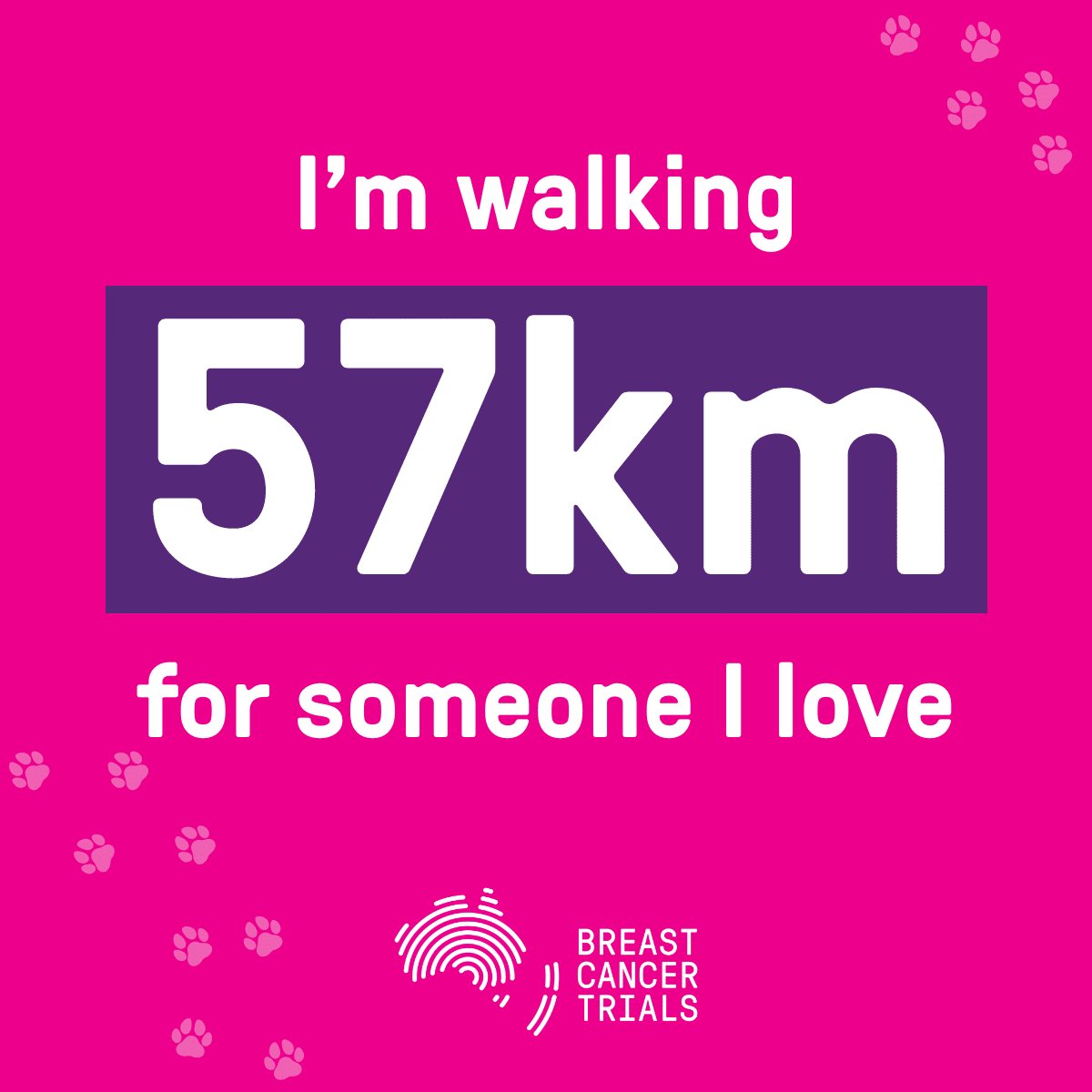 57km Dog Walk Challenge Breast Cancer Trials